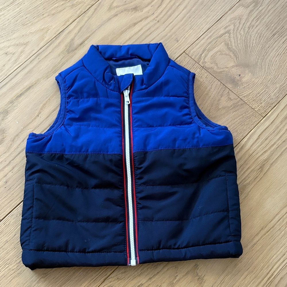 Janie & Jack colorblock vest - size 12-18 months